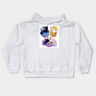 cupcake cats (1) Kids Hoodie